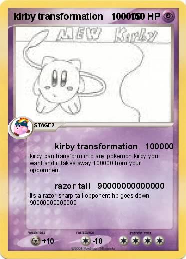Pokemon kirby transformation   100000