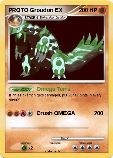 Pokemon PROTO Groudon EX