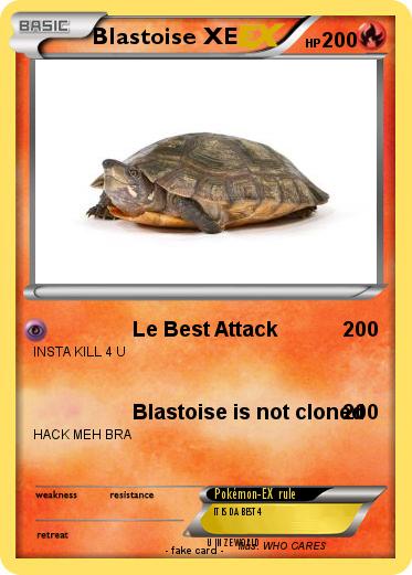Pokemon Blastoise XE