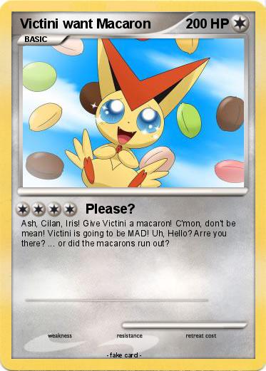 Pokemon Victini want Macaron