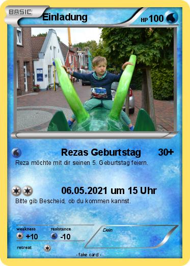 Pokemon Einladung
