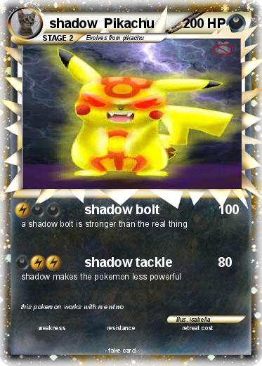 Pokemon shadow  Pikachu