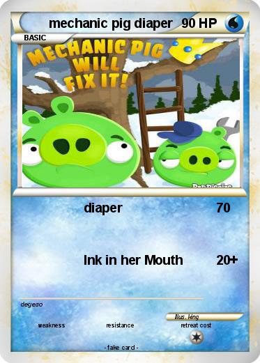 Pokemon mechanic pig diaper