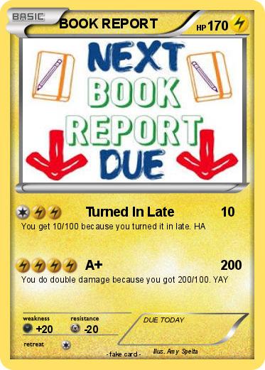 Pokemon BOOK REPORT