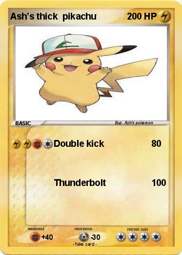 Pokemon Ash’s thick  pikachu