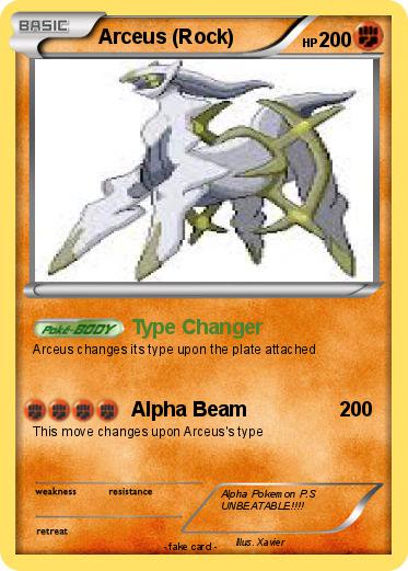 Pokemon Arceus (Rock)