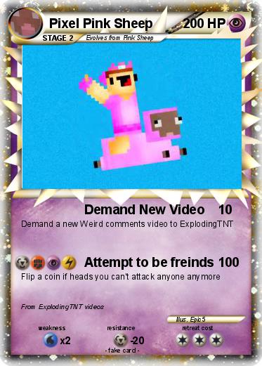 Pokemon Pixel Pink Sheep