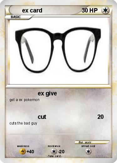 Pokemon ex card