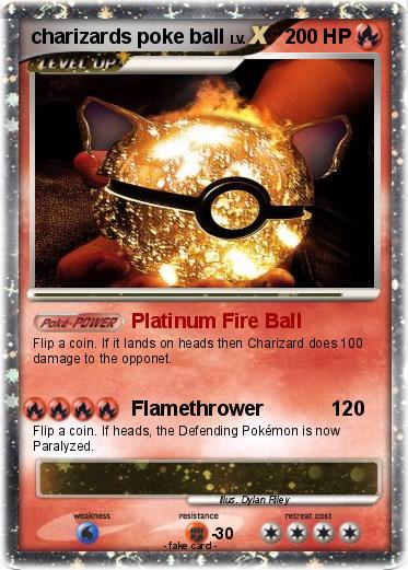 Pokemon charizards poke ball