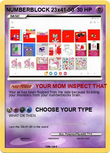Pokemon NUMBERBLOCK 23x41-50