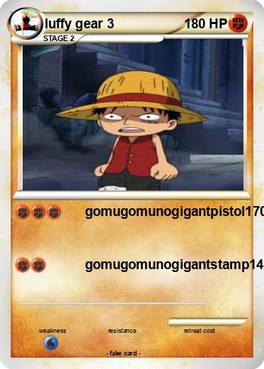 Pokemon luffy gear 3