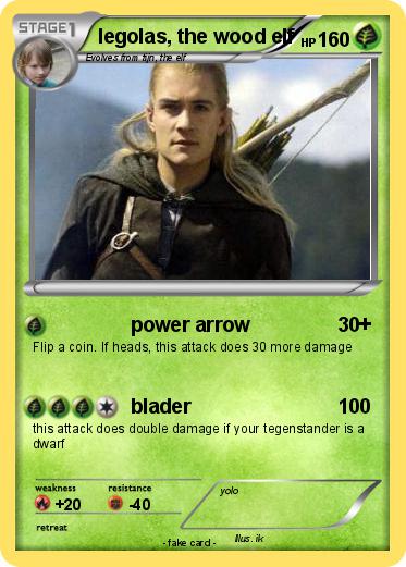 Pokemon legolas, the wood elf