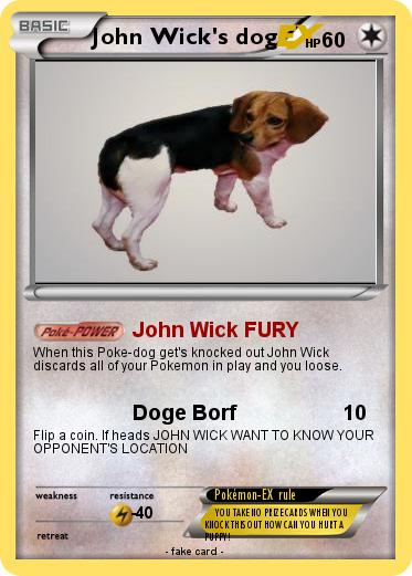 Pokemon John Wick's dog