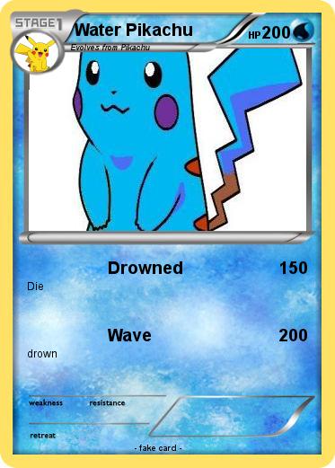 Pokemon Water Pikachu