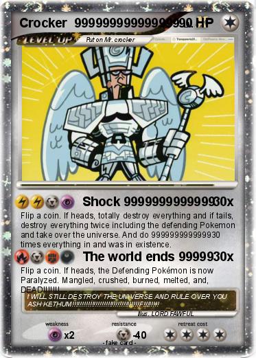 Pokemon Crocker  999999999999999