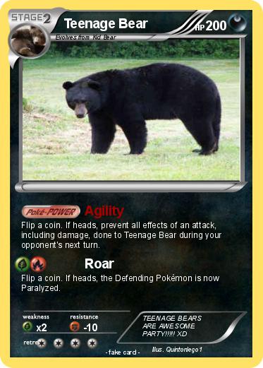 Pokemon Teenage Bear