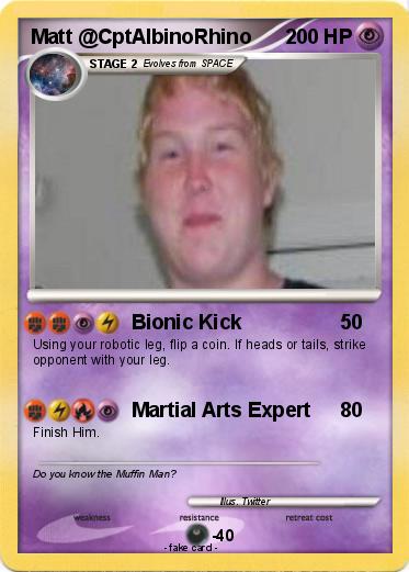 Pokemon Matt @CptAlbinoRhino