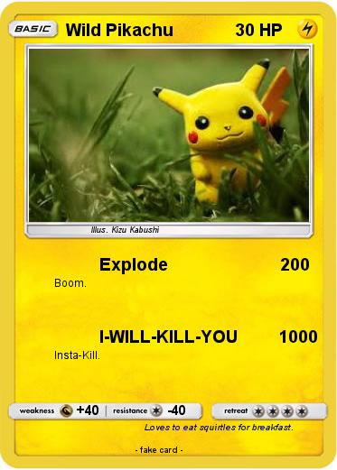 Pokemon Wild Pikachu