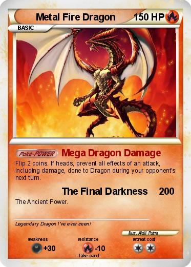 Pokemon Metal Fire Dragon