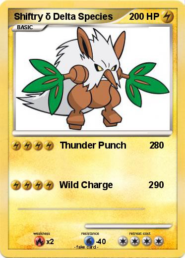 Pokemon Shiftry δ Delta Species
