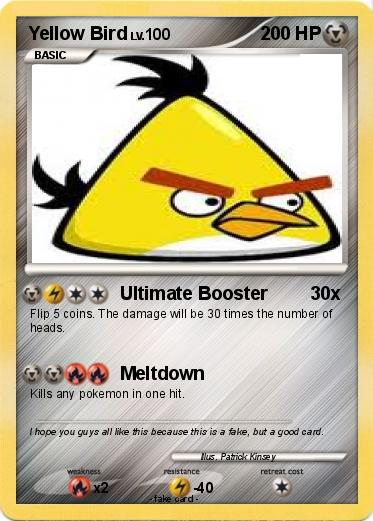 Pokemon Yellow Bird