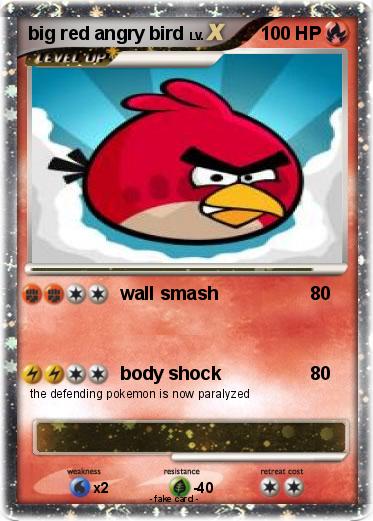 Pokemon big red angry bird