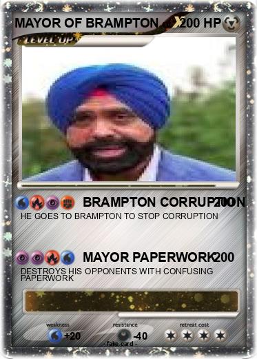 Pokemon MAYOR OF BRAMPTON