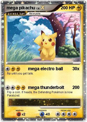 Pokemon mega pikachu