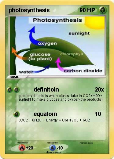 Pokemon photosynthesis
