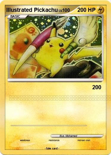 Pokemon Illustrated Pickachu