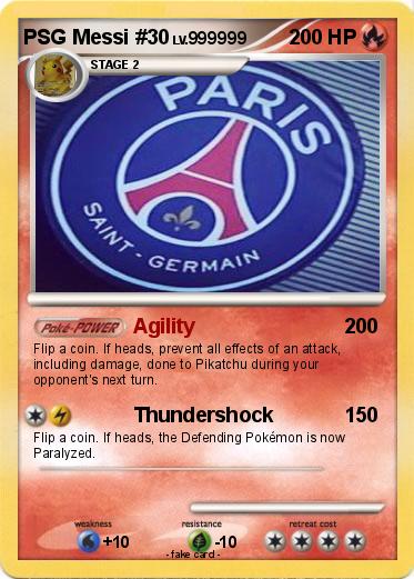 Pokemon PSG Messi #30