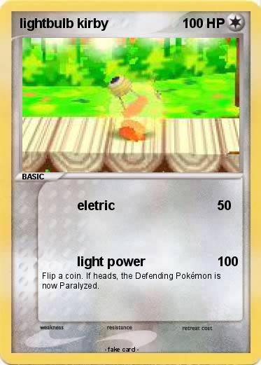 Pokemon lightbulb kirby