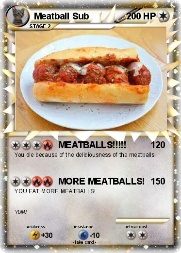 Pokemon Meatball Sub