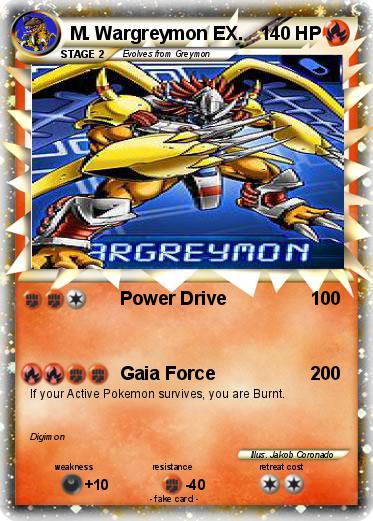 Pokemon M. Wargreymon EX.