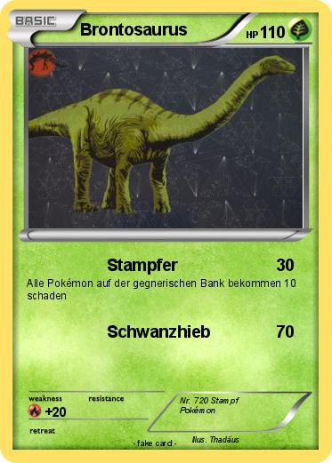 Pokemon Brontosaurus
