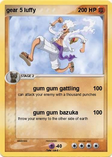 Pokemon gear 5 luffy
