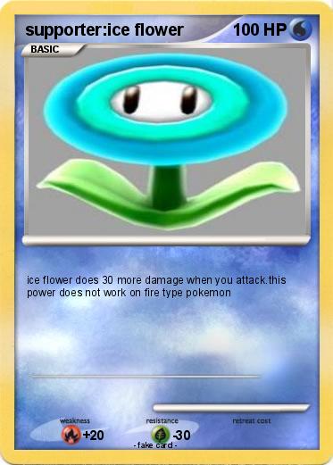 Pokemon supporter:ice flower