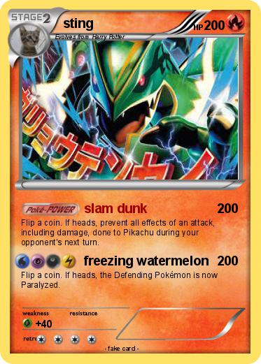 Pokemon sting