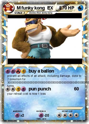 Pokemon M funky kong  EX     8