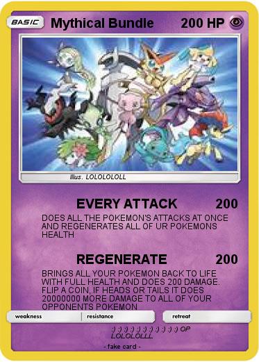 Pokemon Mythical Bundle