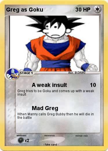 Pokemon Greg as Goku