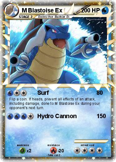 Pokemon M Blastoise Ex