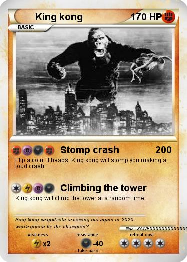 Pokemon King kong