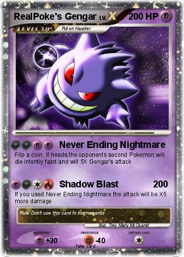 Pokemon RealPoke's Gengar