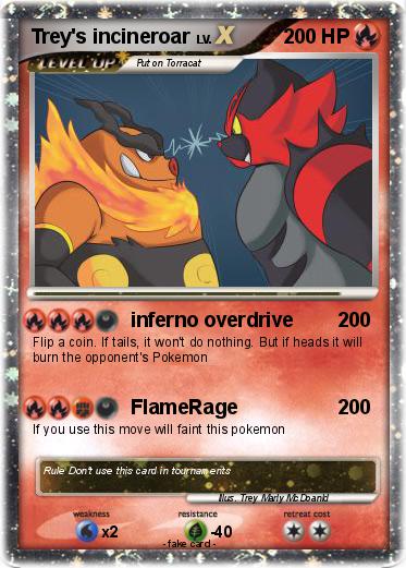 Pokemon Trey's incineroar