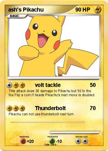 Pokemon ash's Pikachu