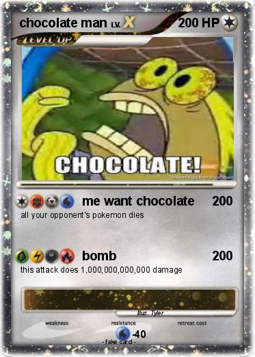 Pokemon chocolate man