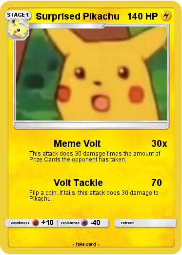 Pokemon Surprised Pikachu
