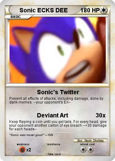 Pokemon Sonic ECKS DEE