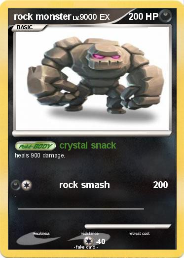Pokemon rock monster